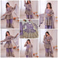 Heavy Two Tone Fendy Satin Silk Embroidered Gown with Sharara & Dupatta – Designer Ethnic Wear