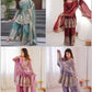 Heavy Two Tone Fendy Satin Silk Embroidered Gown with Sharara & Dupatta – Designer Ethnic Wear