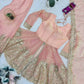 Heavy Two Tone Fendy Satin Silk Embroidered Gown with Sharara & Dupatta – Designer Ethnic Wear