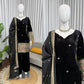 Heavy Velvet Embroidered Kurti Plazzo Set