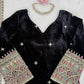 Heavy Velvet Embroidered Kurti Plazzo Set