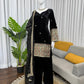 Heavy Velvet Embroidered Kurti Plazzo Set