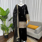Heavy Velvet Embroidered Kurti Plazzo Set