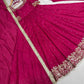Heavy Vichitra Silk Embroidered Anarkali Gown with Palazzo & Dupatta – Festive Ethnic Wear
