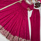 Heavy Vichitra Silk Embroidered Anarkali Gown with Palazzo & Dupatta – Festive Ethnic Wear
