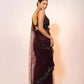 Hologram Sequin Net Designer Saree