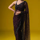 Hologram Sequin Net Designer Saree
