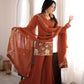 Rust Elephant Motif Suit