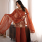 Rust Elephant Motif Suit