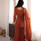 Rust Elephant Motif Suit