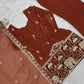 Rust Elephant Motif Suit