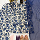 Indigo Floral Farshi Suit