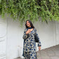 Indigo Floral Farshi Suit