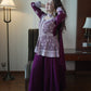 Midnight Blue Georgette Sequins Embroidered Kurti Palazzo Set for Wedding & Festive Wear