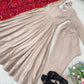 Ivory Cotton Anarkali with Bandhani Dupatta