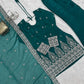 Burgundy Crinkle Silk Kurta Set with Bell Bottoms