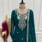 Crunchy Silk Embroidered Sharara Suit Set for Festive and Wedding Wear
