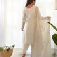 Pure Chinon Silk Embroidered Suit Set with Sequin Dupatta