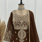 Embroidered Crunchy Silk Sharara Suit Set for Wedding and Festive Wear