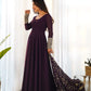 Royal Fox Georgette Anarkali Set with Embroidered Dupatta