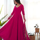 Royal Fox Georgette Anarkali Set with Embroidered Dupatta