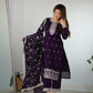 Blooming Rangoli Silk Embroidered Suit Set with Dupatta