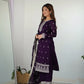 Blooming Rangoli Silk Embroidered Suit Set with Dupatta