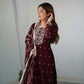 Blooming Rangoli Silk Embroidered Suit Set with Dupatta