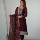 Blooming Rangoli Silk Embroidered Suit Set with Dupatta
