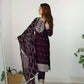Blooming Rangoli Silk Embroidered Suit Set with Dupatta