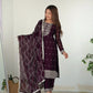 Blooming Rangoli Silk Embroidered Suit Set with Dupatta