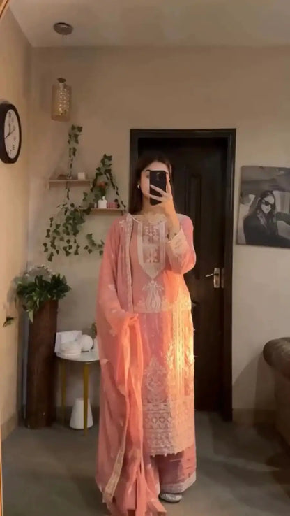 Dusty Rose Sequin Suit