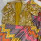 Mirror Jacket Print Saree