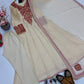 Ivory Cording Anarkali Gown