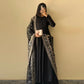 Fox Georgette Embroidered Kurta Set with Lace Dupatta
