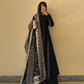 Fox Georgette Embroidered Kurta Set with Lace Dupatta