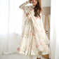 Soft Organza Silk Floral Anarkali Set with Gota Patti Dupatta
