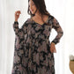 Fox Georgette Floral Anarkali Set with Fancy Lace Dupatta