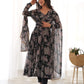 Fox Georgette Floral Anarkali Set with Fancy Lace Dupatta