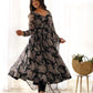 Fox Georgette Floral Anarkali Set with Fancy Lace Dupatta