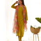 Pure Viscose Straight Kurta Set with Organza Printed Dupatta