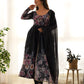 Floral Organza Silk Anarkali Set with Gota Patti Dupatta