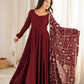 Pearl Trim Flare Anarkali