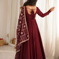 Pearl Trim Flare Anarkali