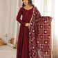 Pearl Trim Flare Anarkali