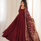Pearl Trim Flare Anarkali
