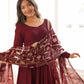 Pearl Trim Flare Anarkali