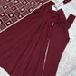 Pearl Trim Flare Anarkali