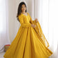 Pearl Trim Flare Anarkali