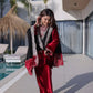 Ice Velvet Zari Embroidered Kurta Palazzo Set With Dupatta